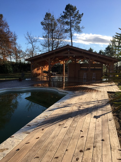 A Pool House in the Landes region